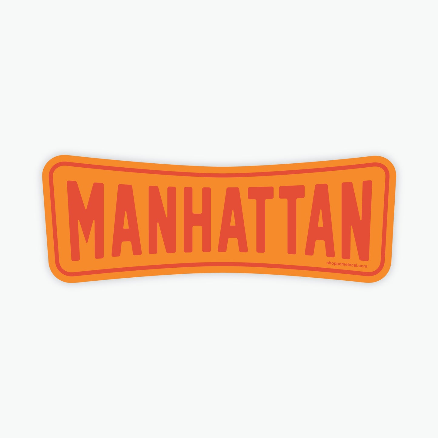 Manhattan Roadside Retro Sticker