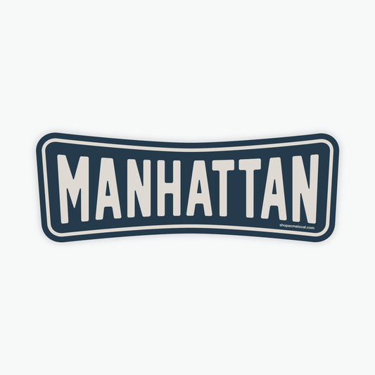 Manhattan Roadside Retro Sticker