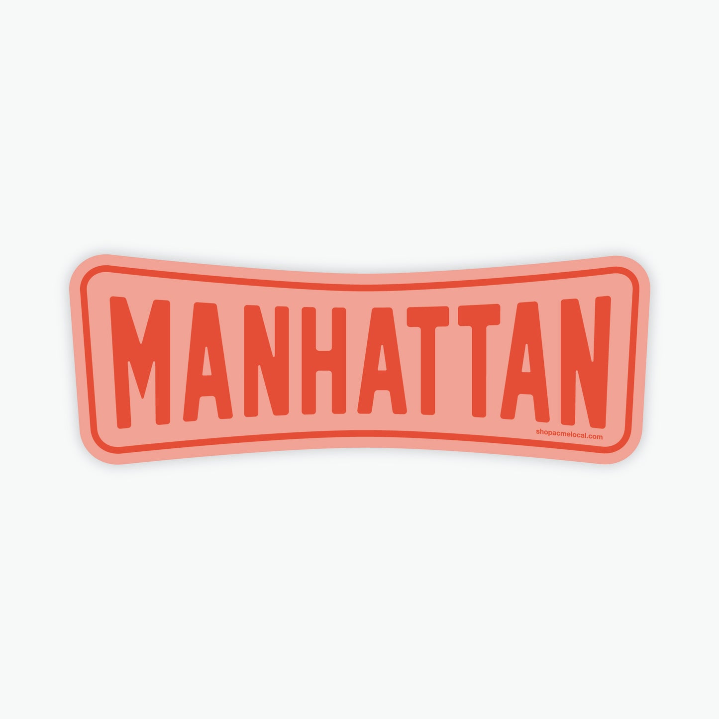Manhattan Roadside Retro Sticker
