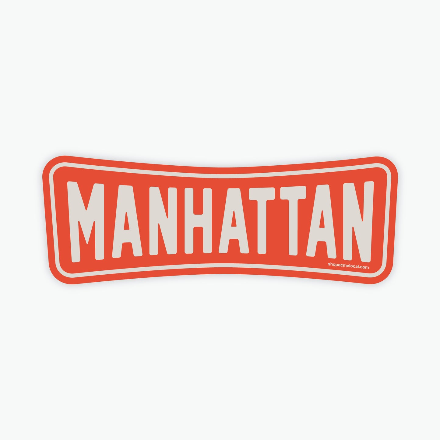 Manhattan Roadside Retro Sticker