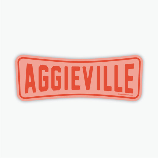 Aggieville Roadside Retro Sticker