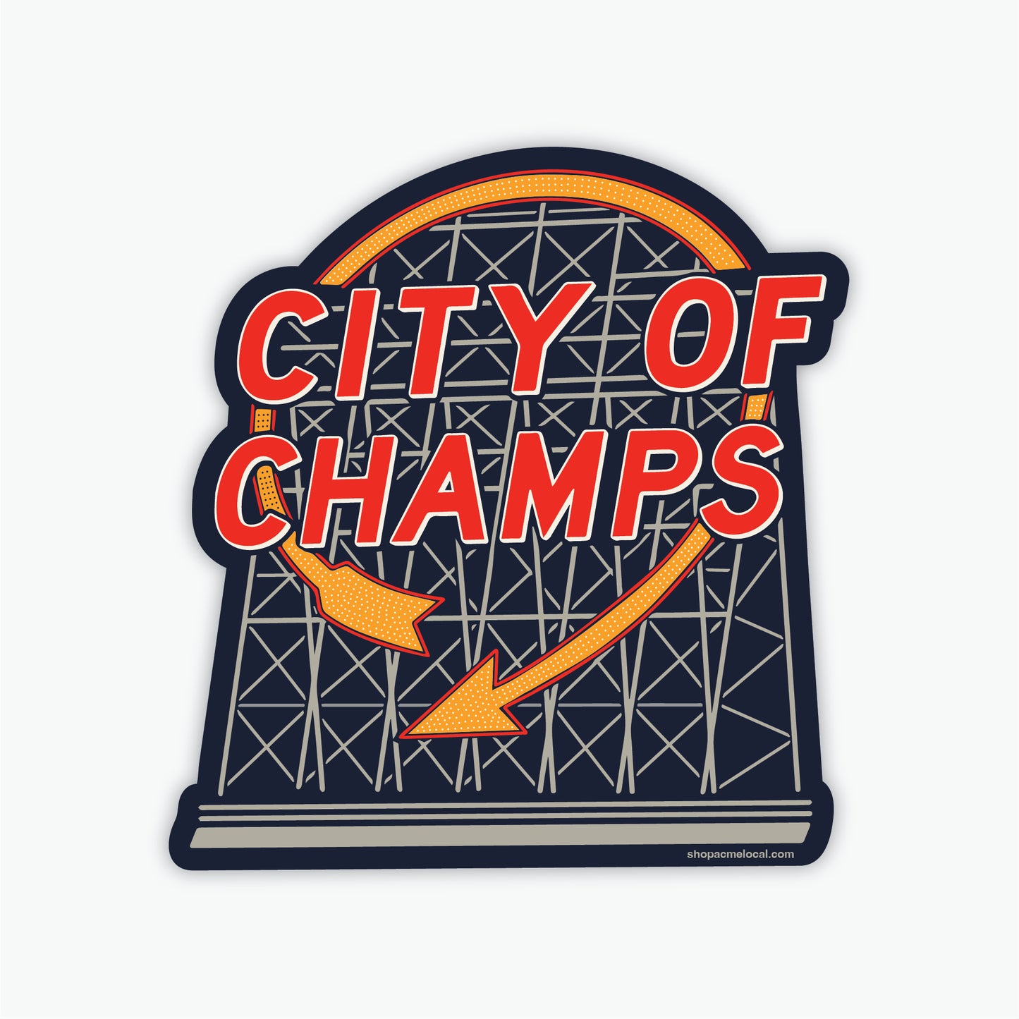 City of Champs Sticker