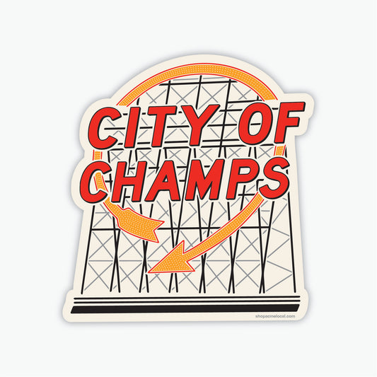 City of Champs Sticker