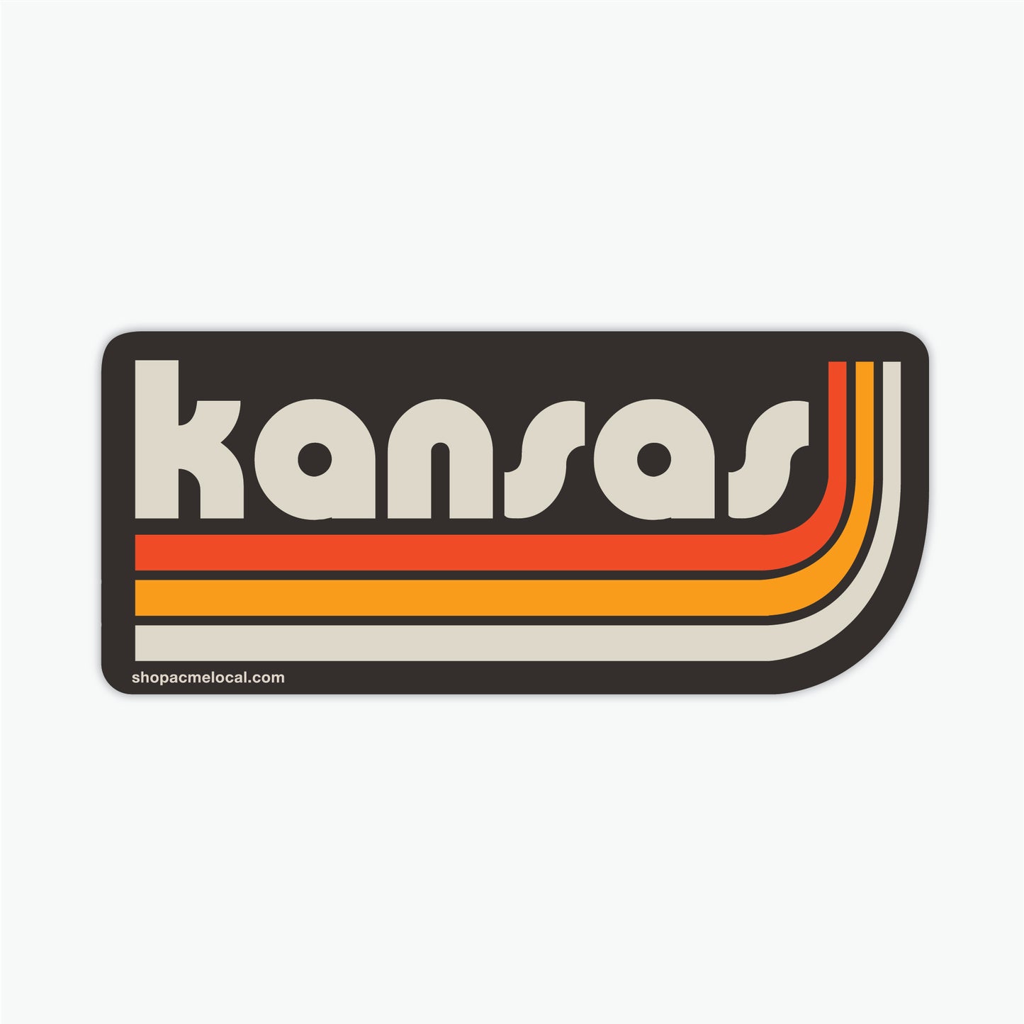 Kansas Classic Swoop Sticker