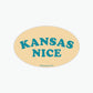 Kansas Nice Sticker