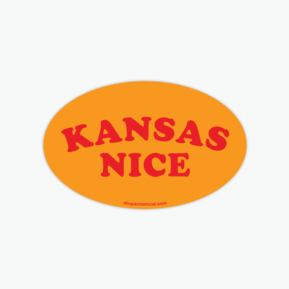 Kansas Nice Sticker