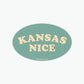 Kansas Nice Sticker