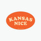 Kansas Nice Sticker
