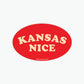Kansas Nice Sticker