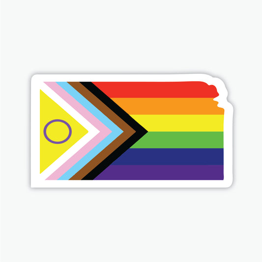 Kansas Pride Flag Sticker