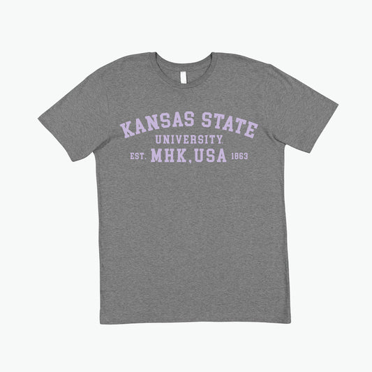Kansas State MHK USA Grey/Lavender Tee