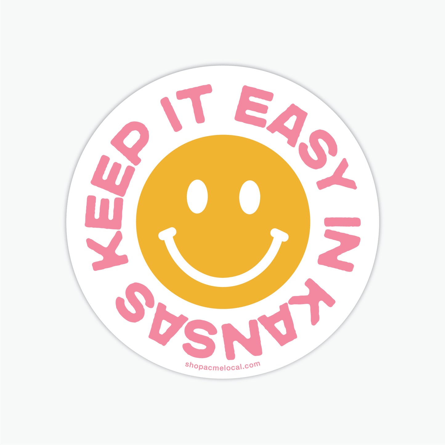 Keep it Easy in Kansas Sticker