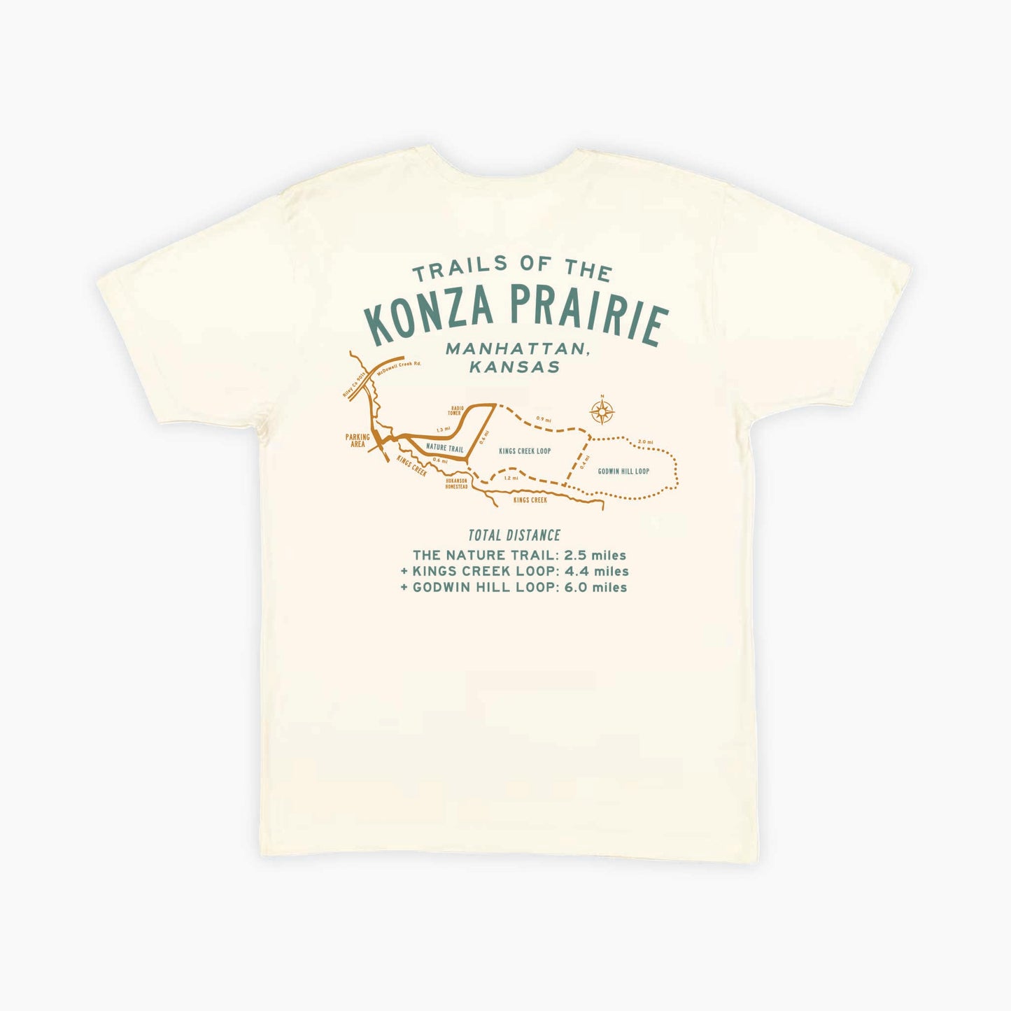 Konza Trails Ivory Tee