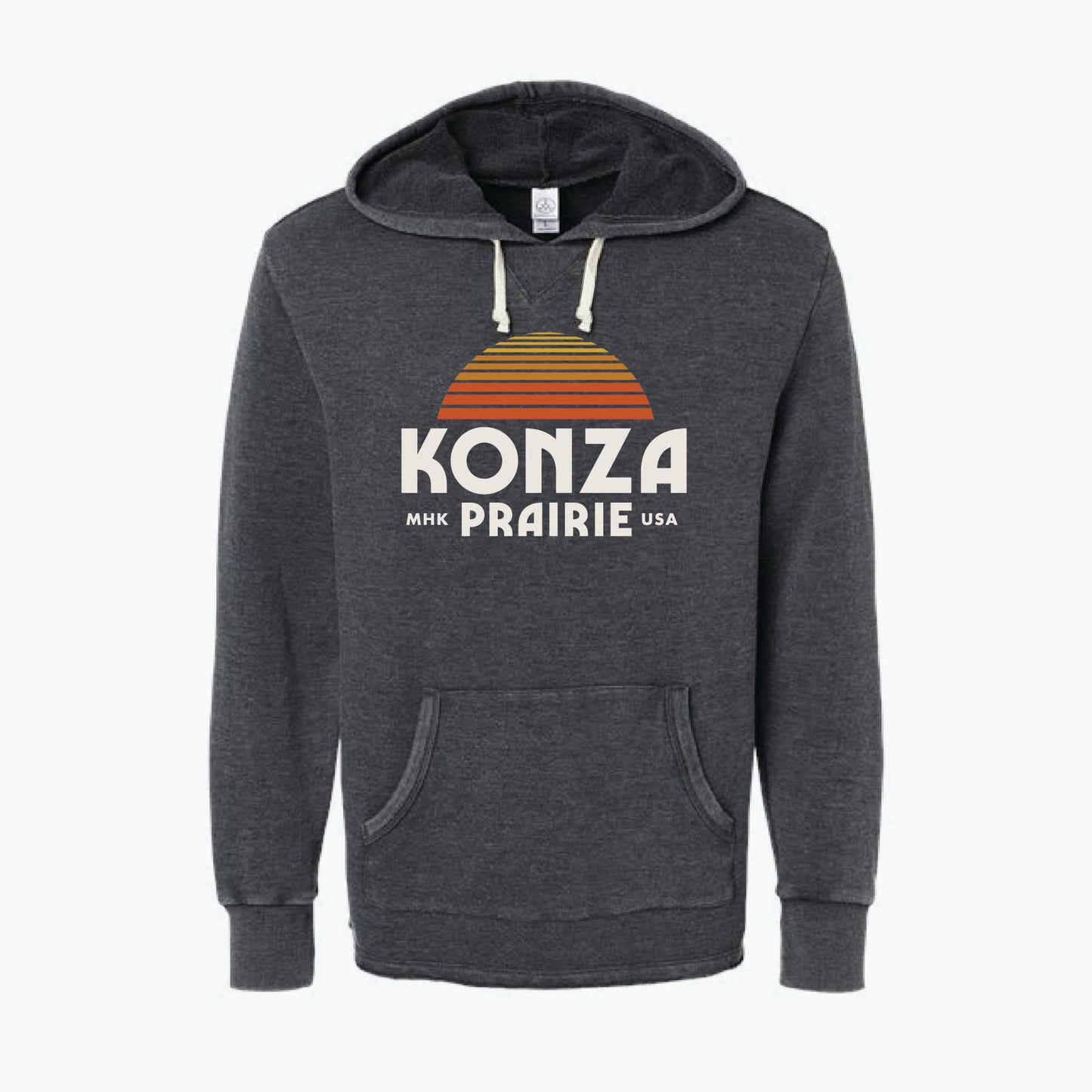 Konza Prairie Black Hoodie