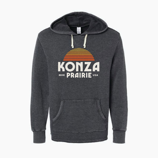 Konza Prairie Black Hoodie
