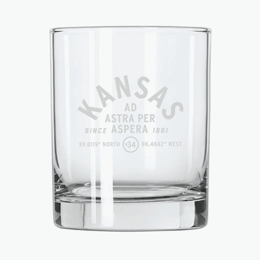 Kansas Arch Whiskey Glass