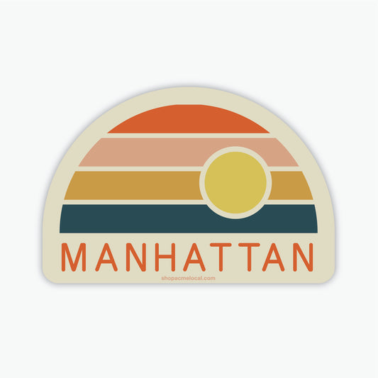 Manhattan Pastel Sunset Sticker