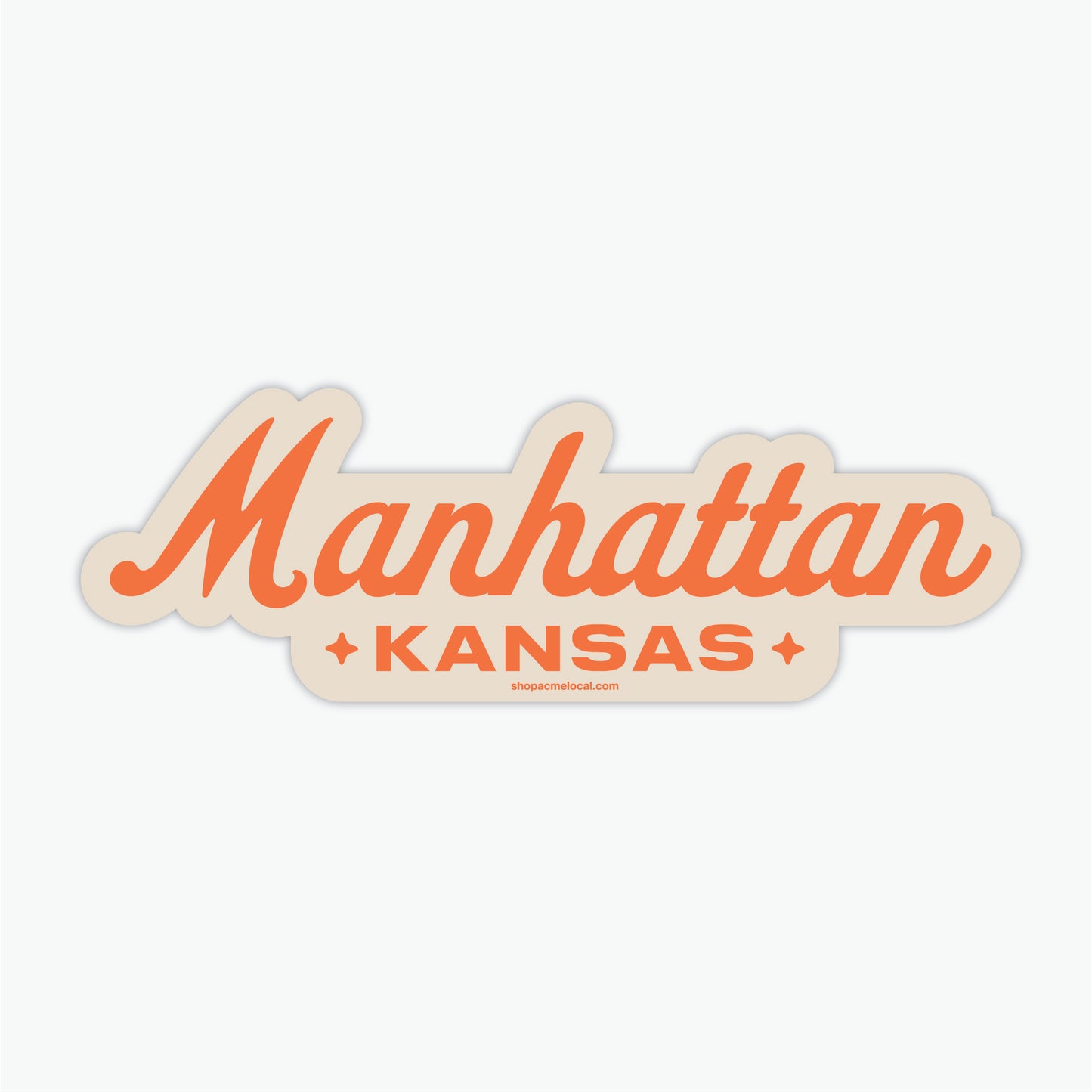 Manhattan Starlite Script Sticker