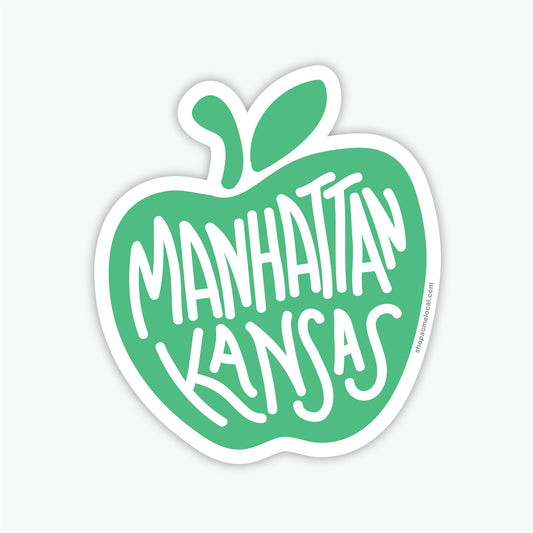 Manhattan Kansas Apple Sticker