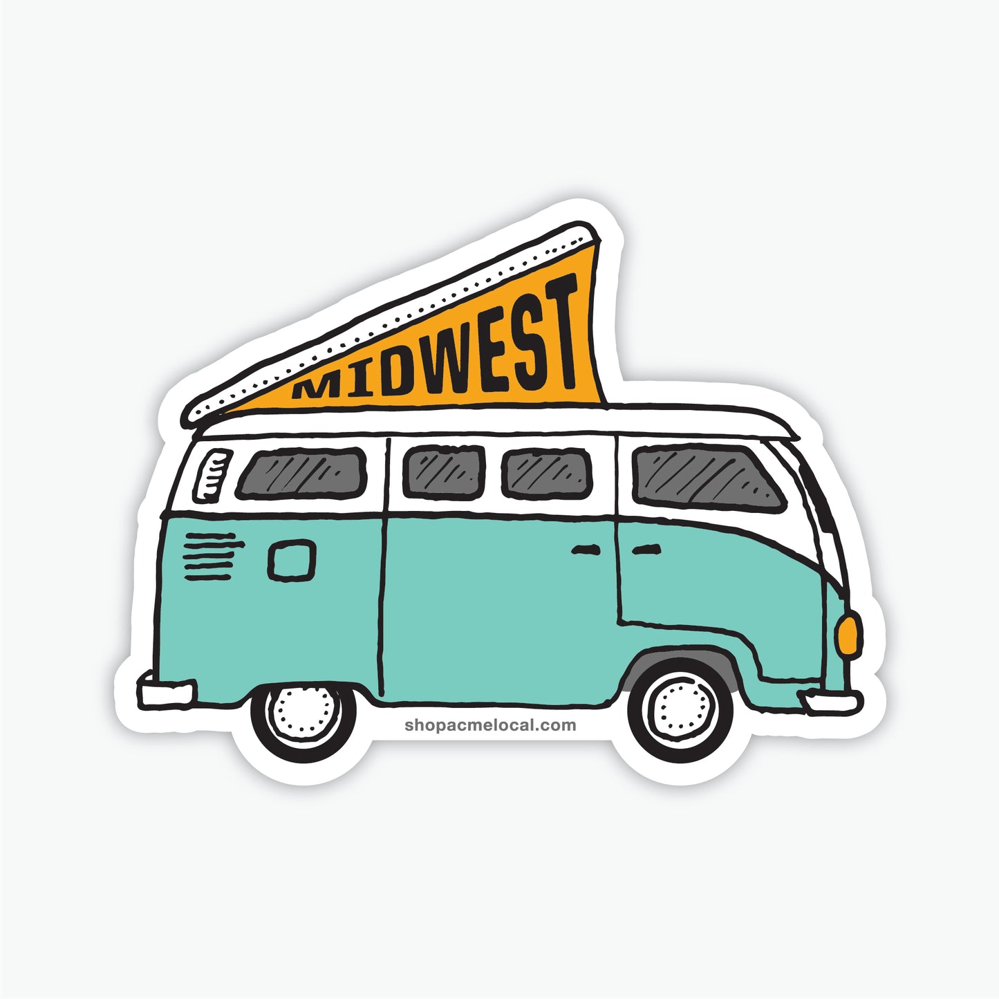 Midwest VW Camper Sticker