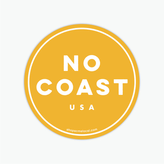 No Coast USA Circle Sticker