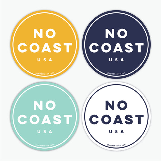 No Coast USA Circle Sticker