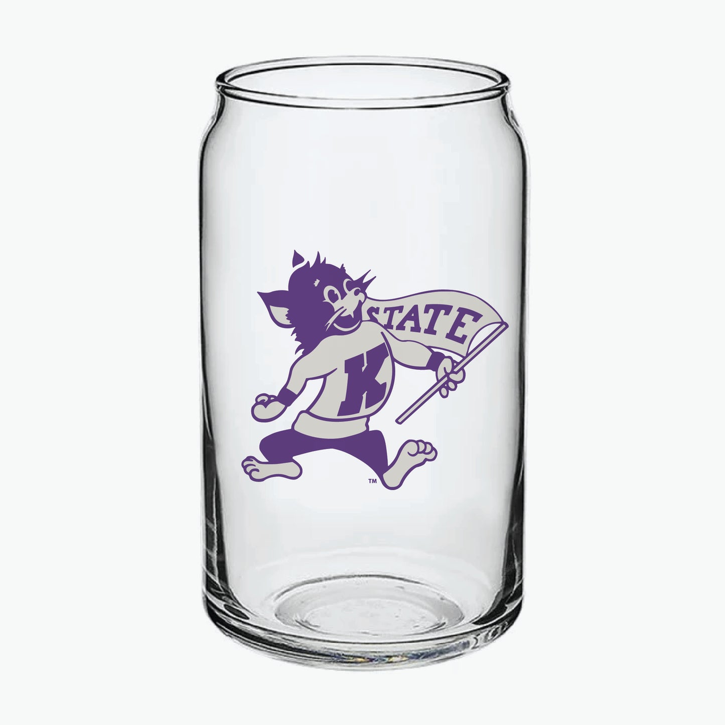 Old School Willie Can Glass