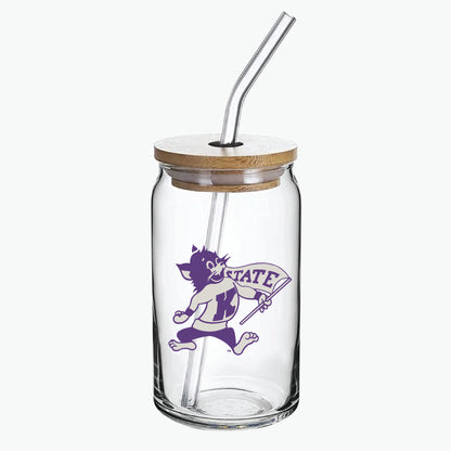 Old School Willie Can Glass