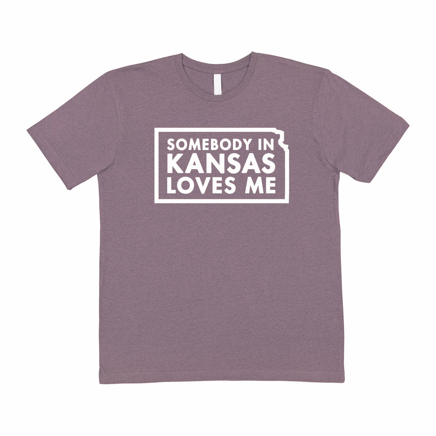 Somebody in Kansas Loves Me Purple Tee