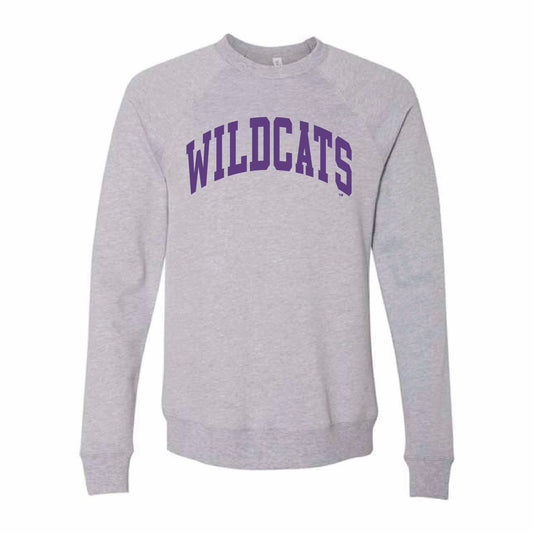 Wildcats Block Arch Crewneck Sweatshirt