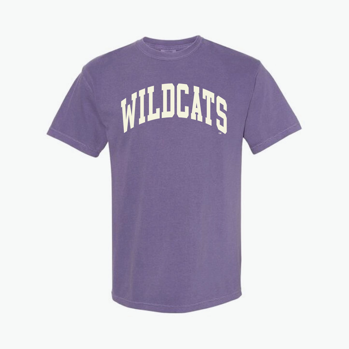 Wildcats Block Arch Purple Tee