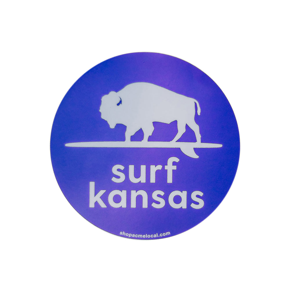 Surf Kansas Sticker Surf Kansas Sticker – ACME LOCAL