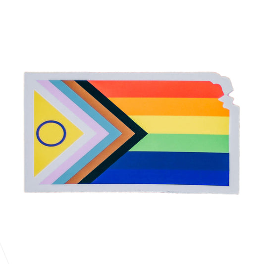 Kansas Pride Flag Sticker