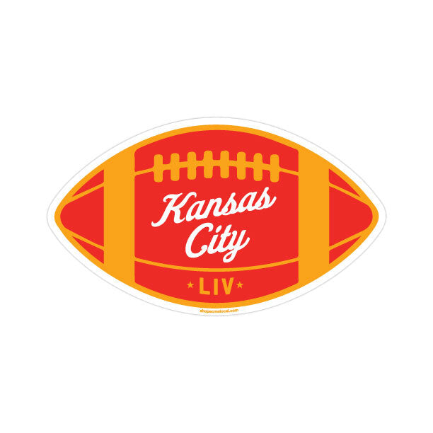 KC LIV Football Sticker