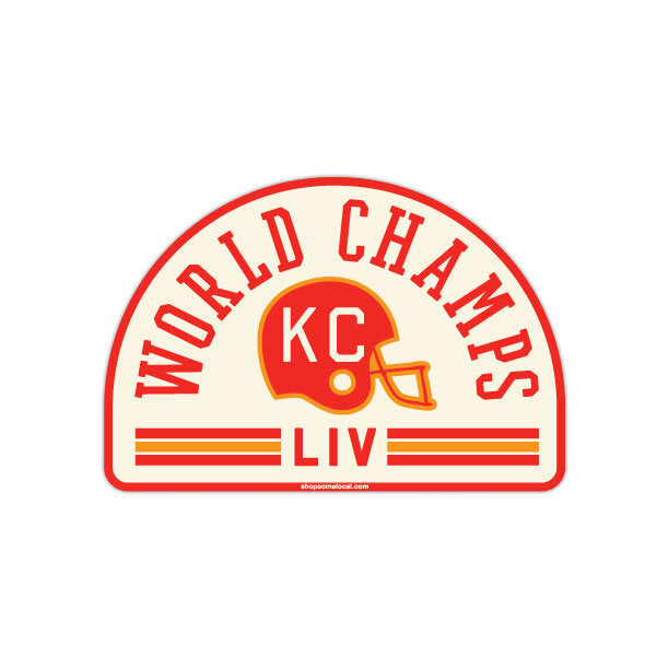 KC World Champs Arch Sticker