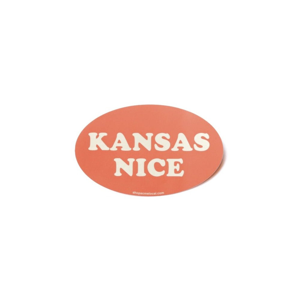 Kansas Nice Sticker