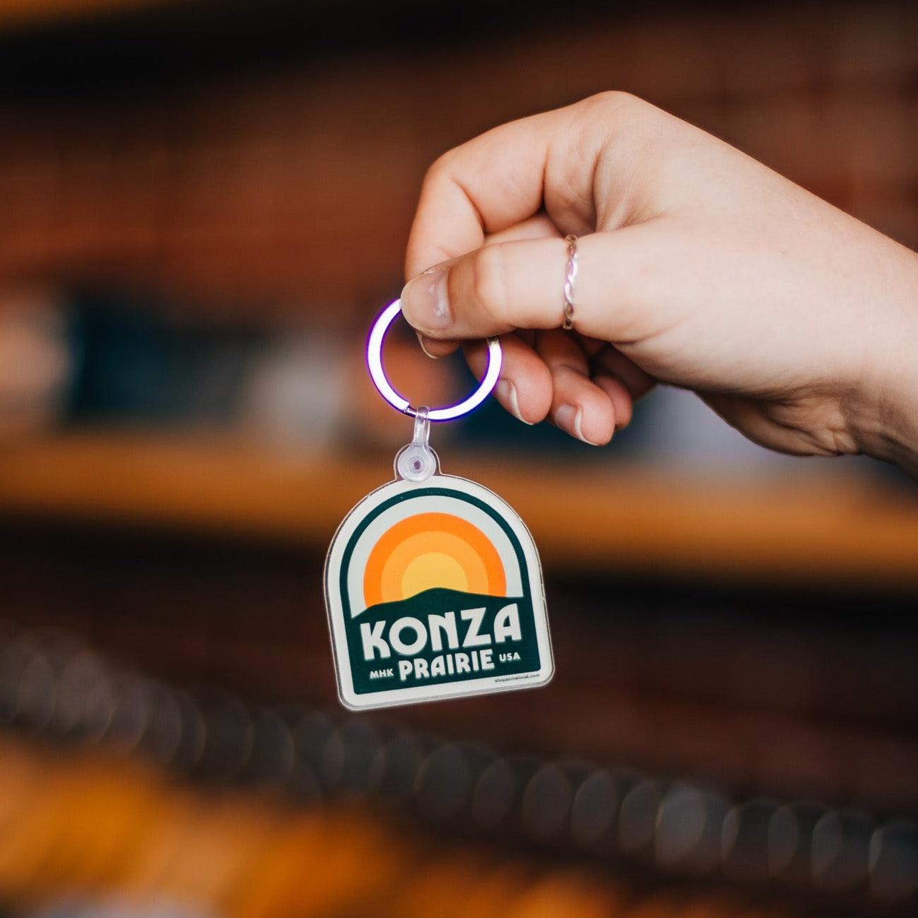 Konza Prairie Keychain