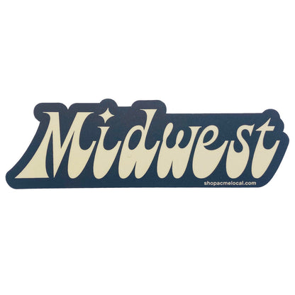 Midwest Funky Text Sticker