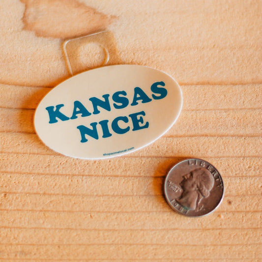 Mini Kansas Nice Ivory Sticker