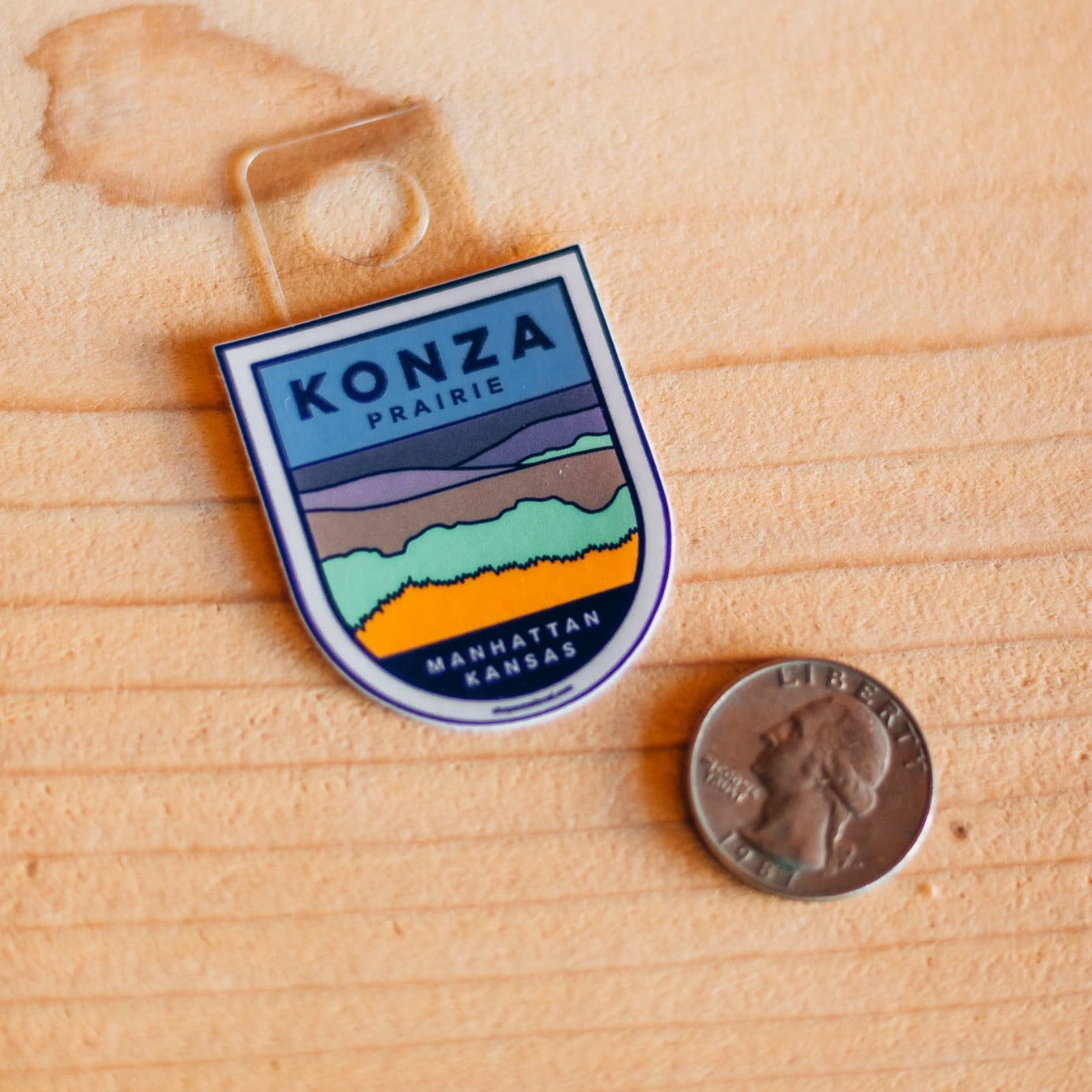 Mini Konza Landscape Badge Sticker