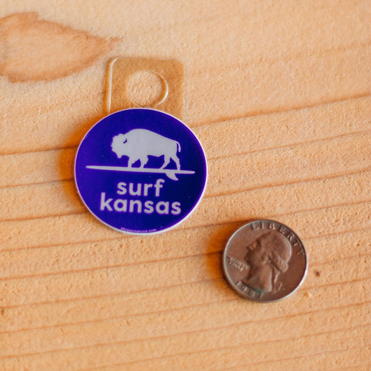 Mini Surf Kansas Purple Sticker