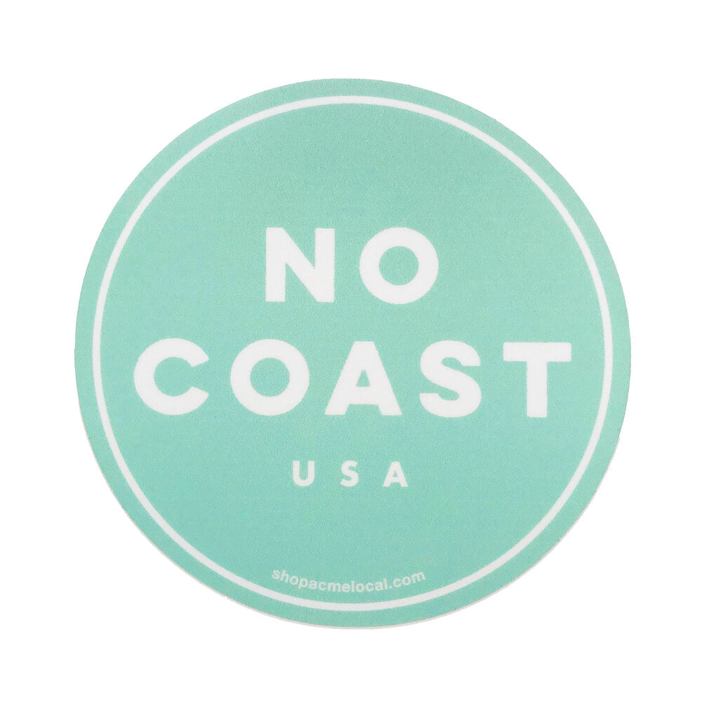 No Coast USA Circle Sticker